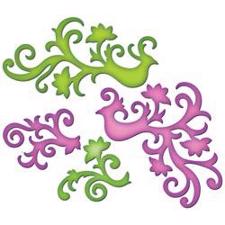 Spellbinders Shapeabilities Dies - Bird Flourish