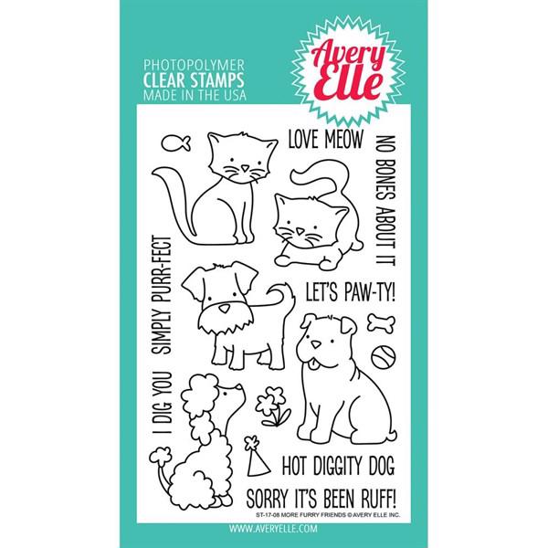 Avery Elle Clear Stamp - More Furry Friends