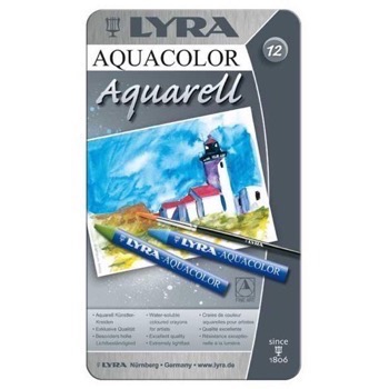 Lyra Aquacolor - 12 stk. i Metal�ske