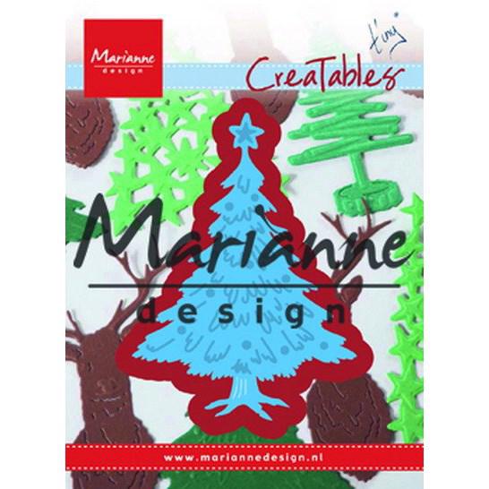 Marianne Design Creatables - Tiny\'s Christmas Tree With Decorations