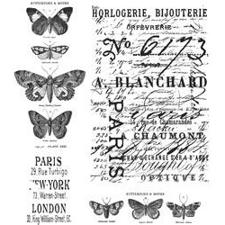Tim Holtz Cling Rubber Stamp - Papillon