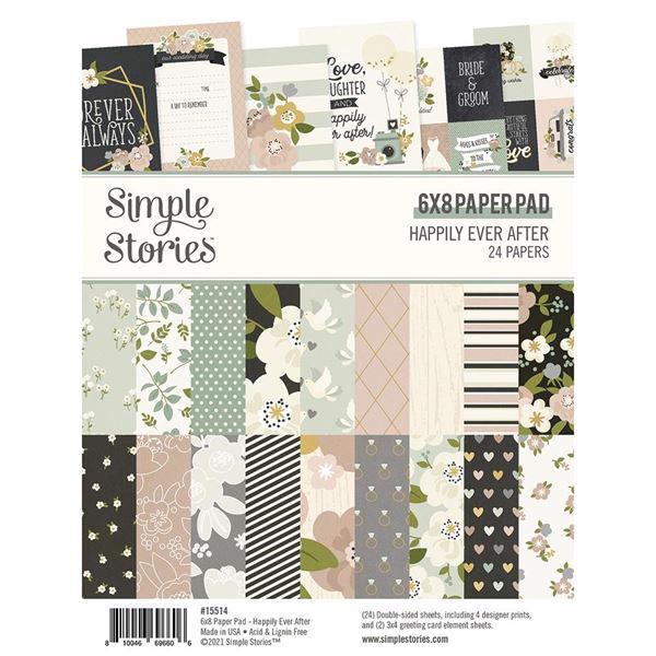 Simple Stories Paper Pad 6x8" - Happily Ever After