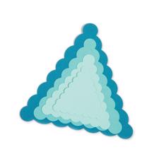 Sizzix Framelits Die Set 5PK - Banners, Pennant Scallop