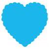 Lever Craft Punch - Scallop Heart (XL)
