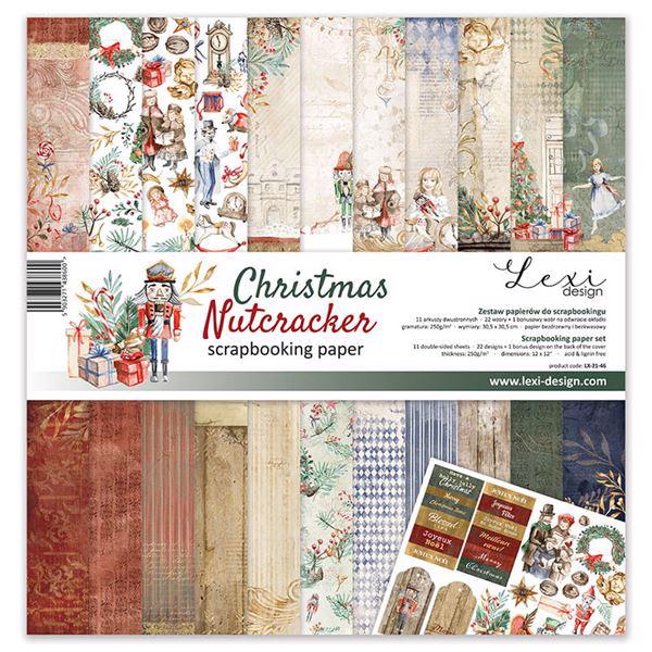 Lexi Design Set of Papers 12x12" - Christmas Nutcracker