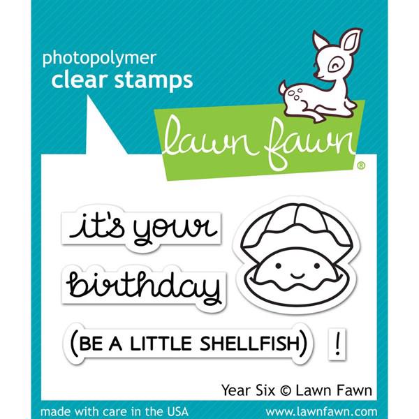 Lawn Fawn Clear Stamps - Year Six / Shellfish