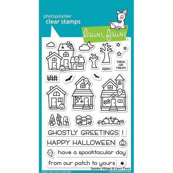 Lawn Fawn Clear Stamp - Spooky Village