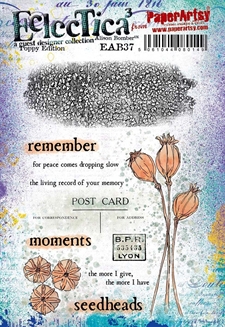 PaperArtsy A5 Cling Stamp - Alison Bomber / 37: Poppy Edition