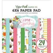 Echo Park Paper Pad 6x6" - I Love Spring