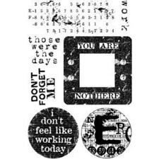 Cling Stamp - Gentlemen Plate #4