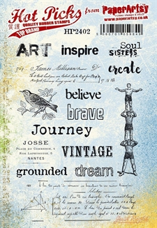 PaperArtsy A5 Cling Stamp - Hot Pick: 2402 (ART Inspire)