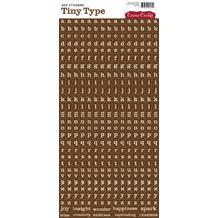 Stickers - Tiny Type / Brown