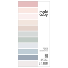 ModaScrap Paper Color Palette 6"x12" - Secret Garden (ensfarvet)