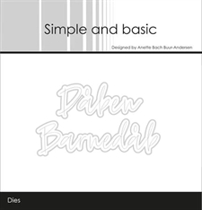 Simple and Basic Clear Stamp & Die Set - Barnedåb