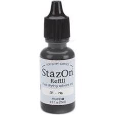 Staz-On Reinker - Jet Black (Sort)